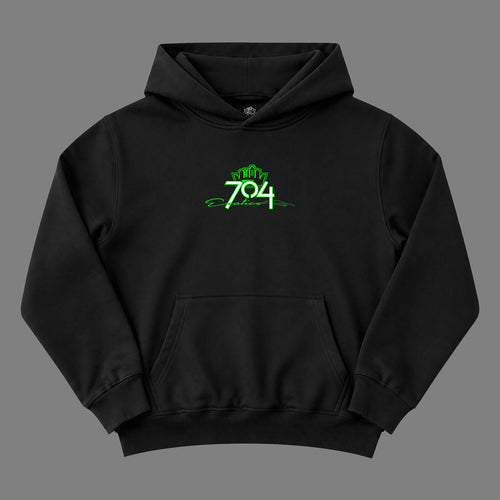 704 Logo Hoodie Black front