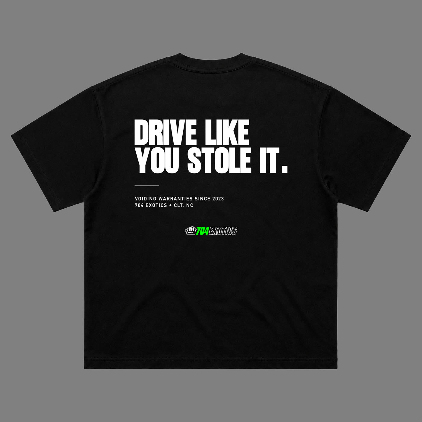 704 Logo Tee Black back