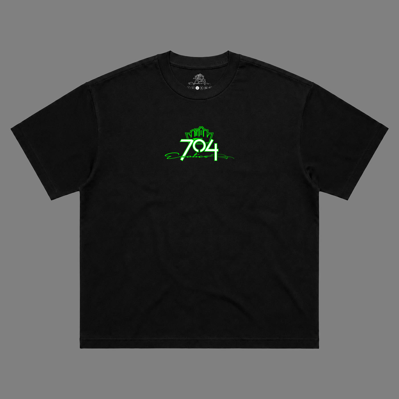 704 Logo Tee Black front