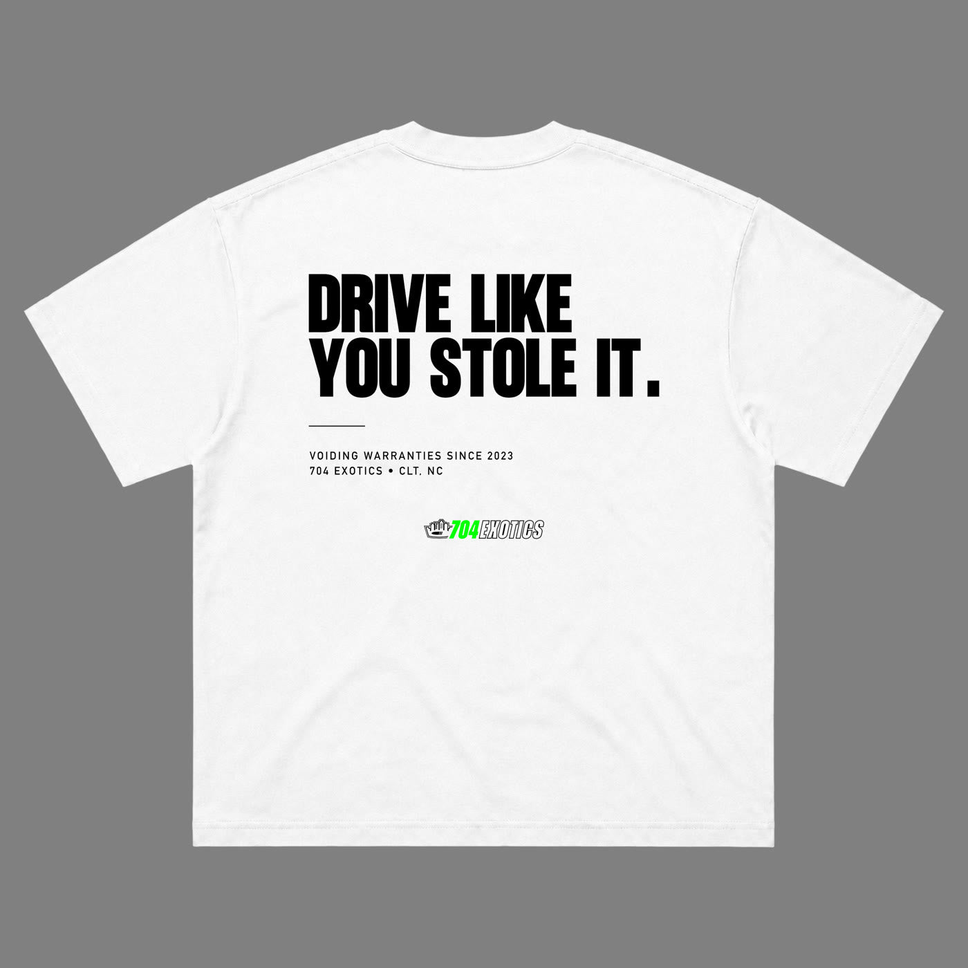 704 Logo Tee White back