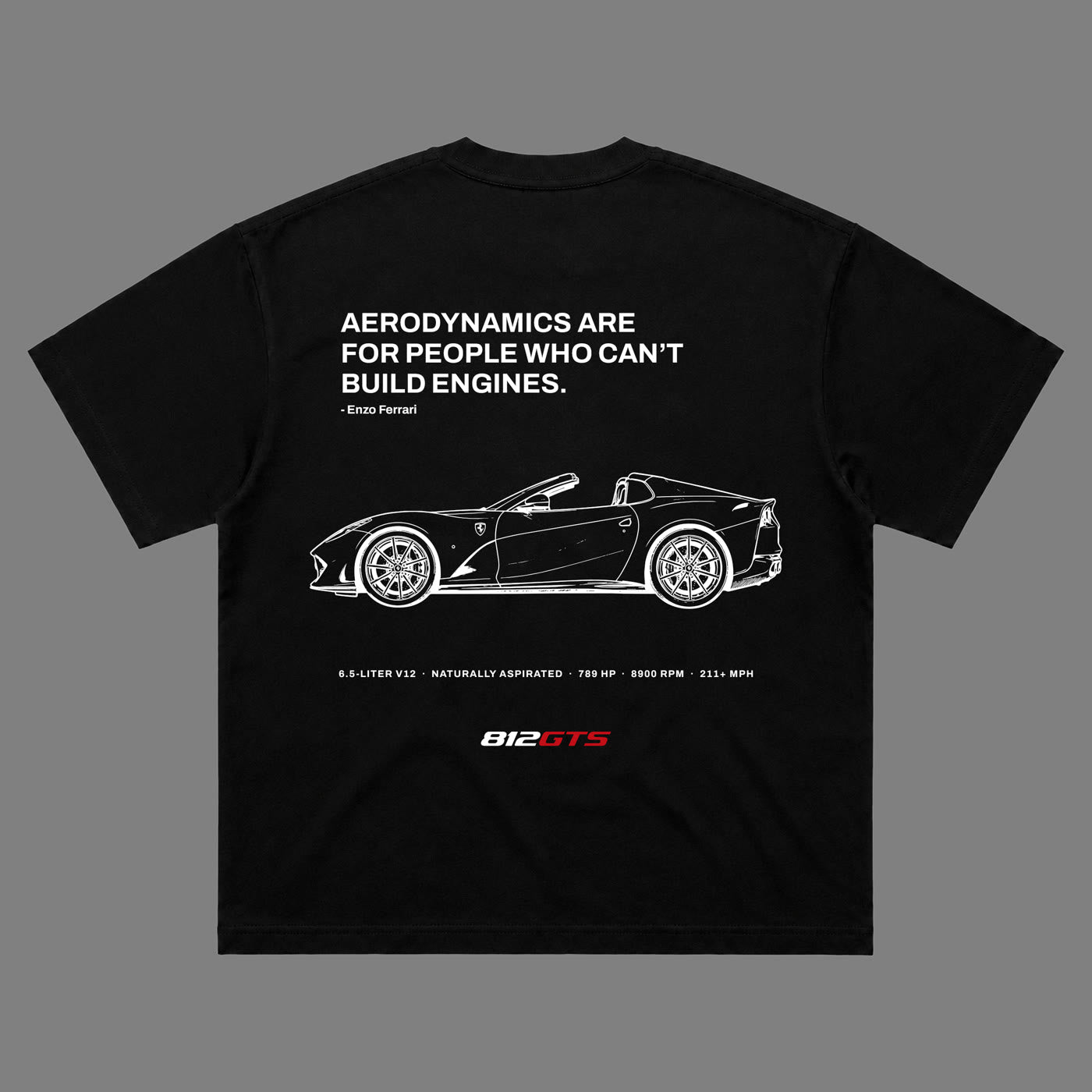 812 GTS Tee back