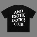 Anti Exotics Club Tee Black back