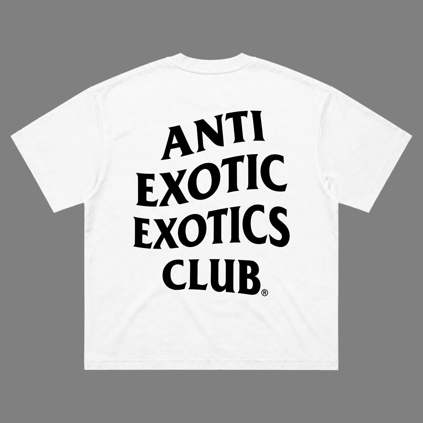 Anti Exotics Club Tee White back