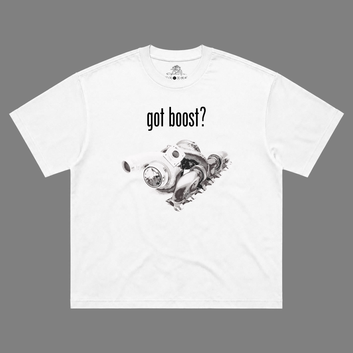 Got Boost Tee White front