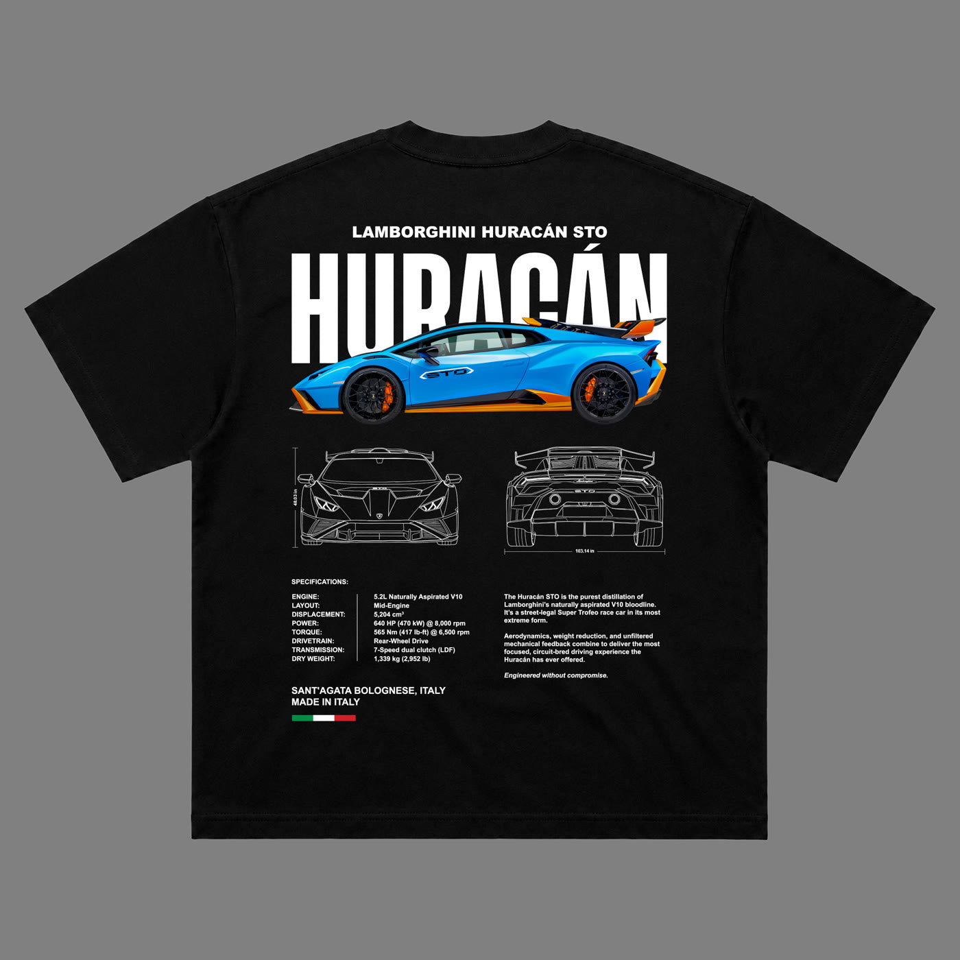 Huracan STO Tee back