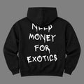 Need Money For Exotics Hoodie back