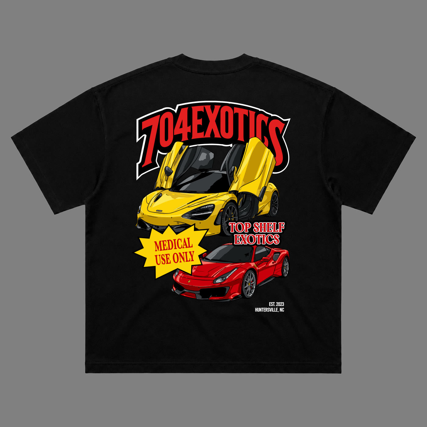 Top Shelf Exotics Tee back
